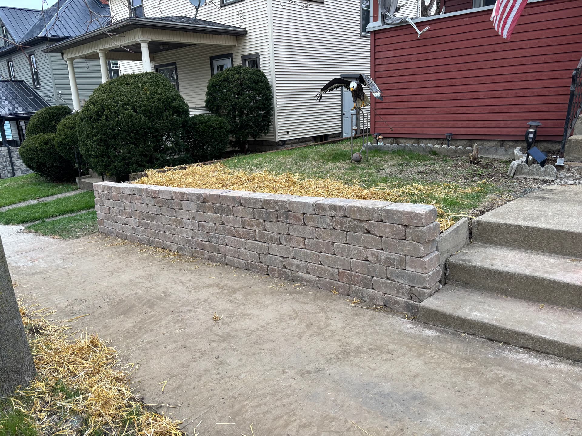 Front Yard Retaining Wall That Holds Its Ground image