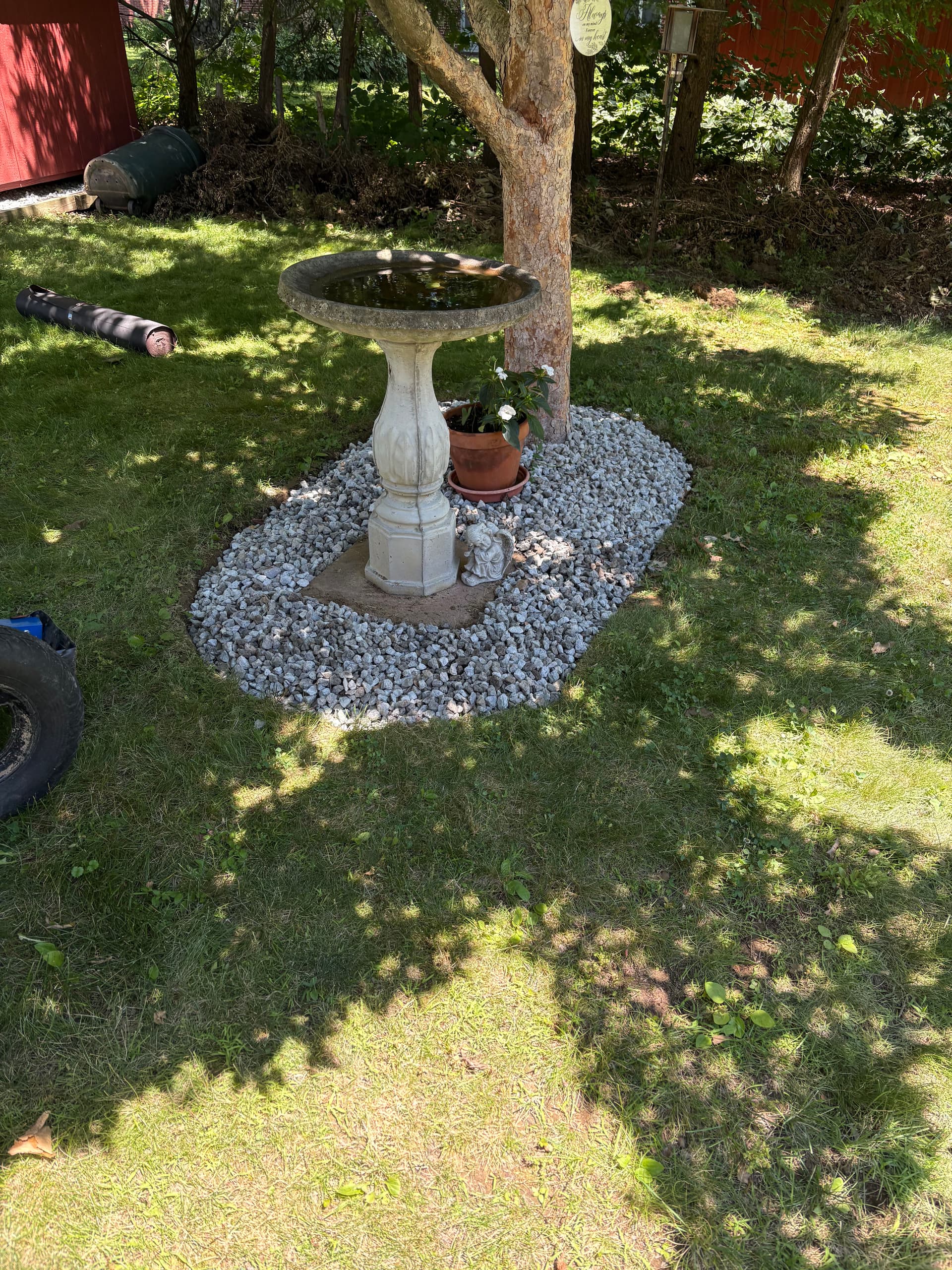 Gallery photos for Overgrown Flower Bed Torn Out and Rebuilt With Rock and New Plants: Image #5